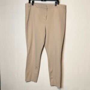 Metaphor Womens Size 18 Beige Stretch Slim Leg Ankle Pants.